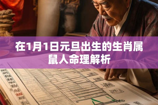 在1月1日元旦出生的生肖属鼠人命理解析