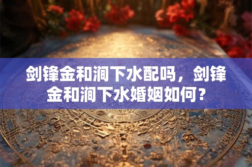 剑锋金和涧下水配吗，剑锋金和涧下水婚姻如何？