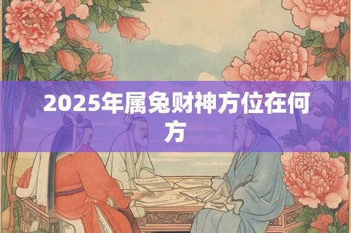 2025年属兔财神方位在何方