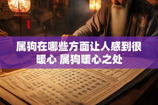 属狗在哪些方面让人感到很暖心 属狗暖心之处