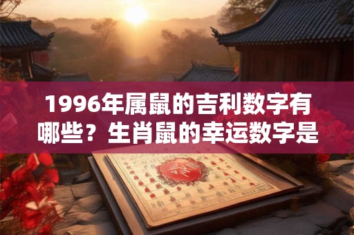 1996年属鼠的吉利数字有哪些？生肖鼠的幸运数字是几