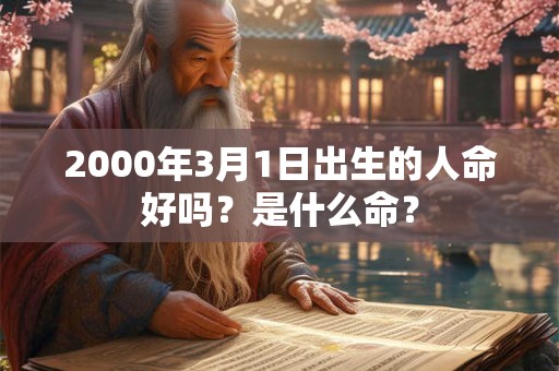 2000年3月1日出生的人命好吗？是什么命？