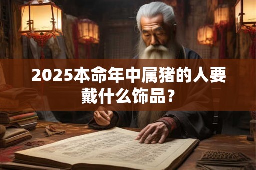 2025本命年中属猪的人要戴什么饰品？