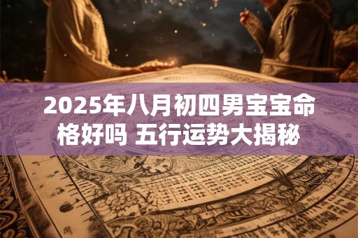 2025年八月初四男宝宝命格好吗 五行运势大揭秘