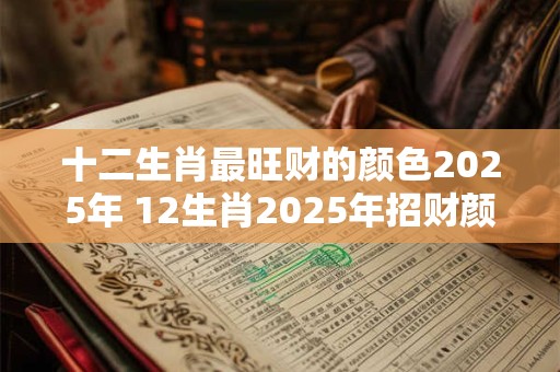十二生肖最旺财的颜色2025年 12生肖2025年招财颜色大全