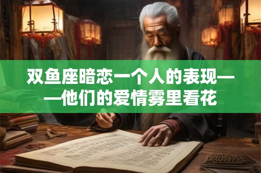 双鱼座暗恋一个人的表现——他们的爱情雾里看花