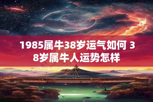 1985属牛38岁运气如何 38岁属牛人运势怎样