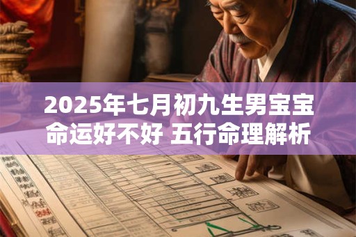 2025年七月初九生男宝宝命运好不好 五行命理解析