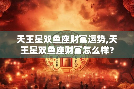 天王星双鱼座财富运势,天王星双鱼座财富怎么样？