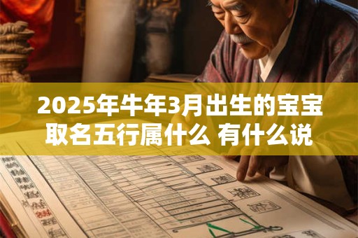 2025年牛年3月出生的宝宝取名五行属什么 有什么说法