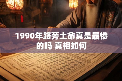 1990年路旁土命真是最惨的吗 真相如何