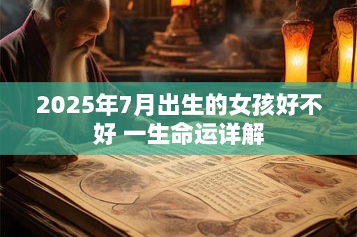 2025年7月出生的女孩好不好 一生命运详解