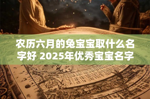 农历六月的兔宝宝取什么名字好 2025年优秀宝宝名字推荐