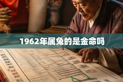 1962年属兔的是金命吗