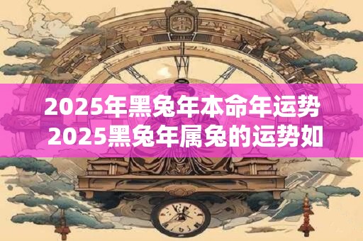 2026年黑兔年本命年运势 2026黑兔年属兔的运势如何 2026年黑兔年本命年运势 2026黑兔年属兔的运势如何
