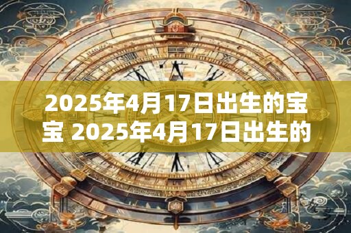 2025年4月17日出生的宝宝 2025年4月17日出生的宝宝会是什么星座