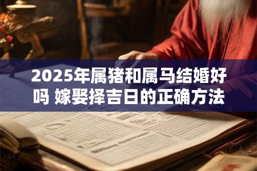2025年属猪和属马结婚好吗 嫁娶择吉日的正确方法