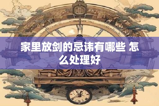 家里放剑的忌讳有哪些 怎么处理好