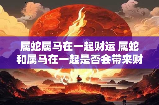 属蛇属马在一起财运 属蛇和属马在一起是否会带来财运