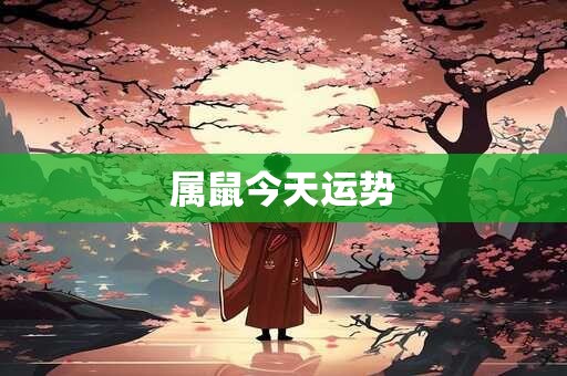 属鼠今天运势