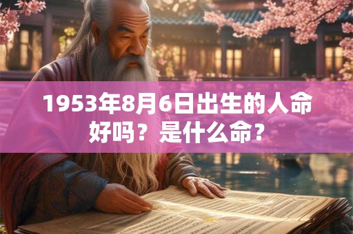 1953年8月6日出生的人命好吗？是什么命？