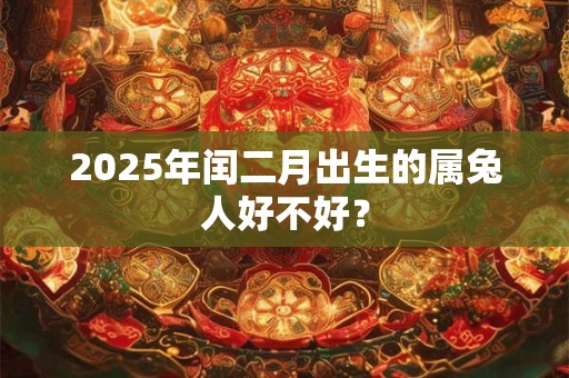 2025年闰二月出生的属兔人好不好？