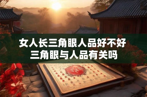 女人长三角眼人品好不好 三角眼与人品有关吗