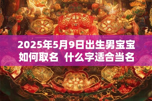 2025年5月9日出生男宝宝如何取名  什么字适合当名字