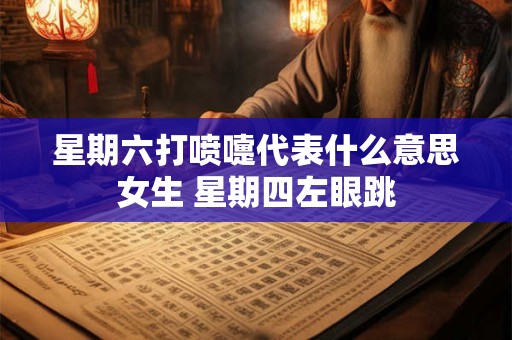 星期六打喷嚏代表什么意思女生 星期四左眼跳