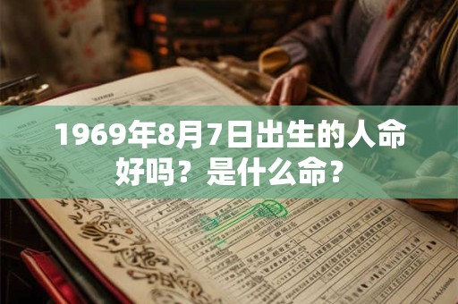 1969年8月7日出生的人命好吗？是什么命？