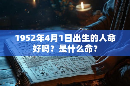 1952年4月1日出生的人命好吗？是什么命？