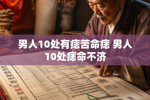 男人10处有痣苦命痣 男人10处痣命不济
