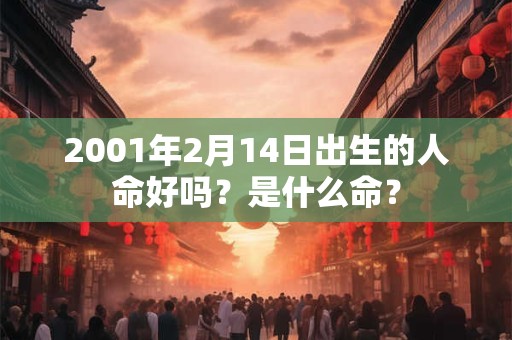 2001年2月14日出生的人命好吗？是什么命？