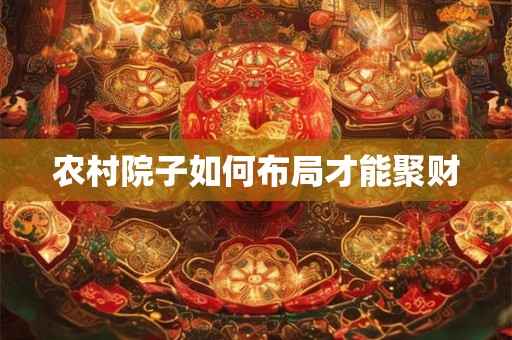 农村院子如何布局才能聚财
