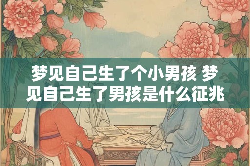 梦见自己生了个小男孩 梦见自己生了男孩是什么征兆