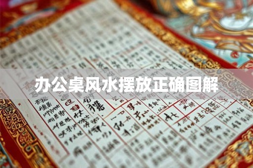 办公桌风水摆放正确图解