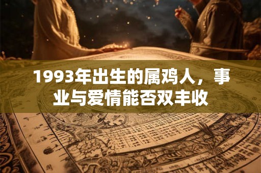 1993年出生的属鸡人，事业与爱情能否双丰收