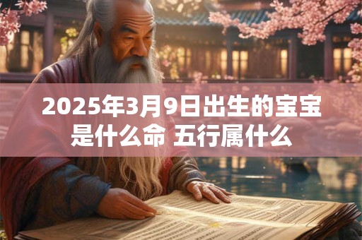 2025年3月9日出生的宝宝是什么命 五行属什么