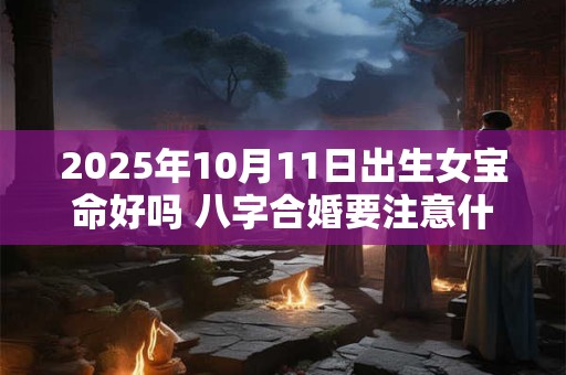 2025年10月11日出生女宝命好吗 八字合婚要注意什么