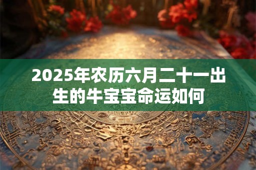 2025年农历六月二十一出生的牛宝宝命运如何