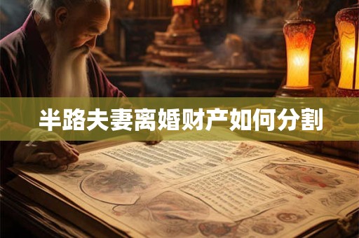 半路夫妻离婚财产如何分割