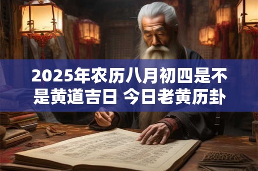 2025年农历八月初四是不是黄道吉日 今日老黄历卦象