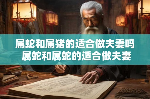 属蛇和属猪的适合做夫妻吗 属蛇和属蛇的适合做夫妻吗