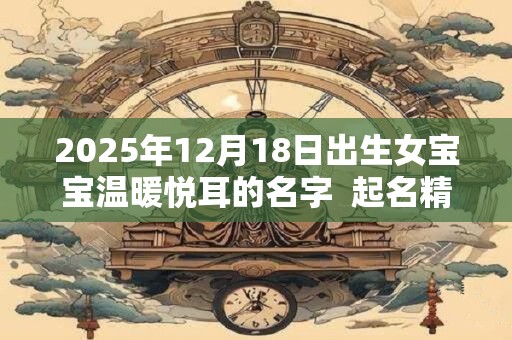 2025年12月18日出生女宝宝温暖悦耳的名字  起名精选字