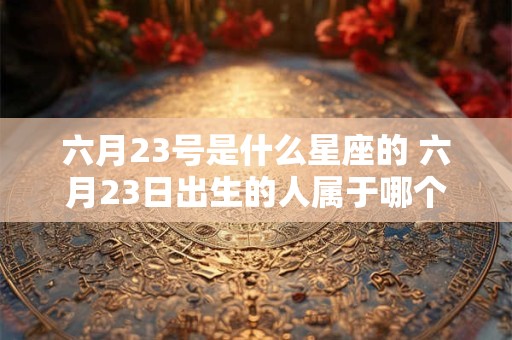六月23号是什么星座的 六月23日出生的人属于哪个星座