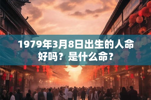 1979年3月8日出生的人命好吗？是什么命？