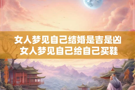 女人梦见自己结婚是吉是凶 女人梦见自己给自己买鞋子