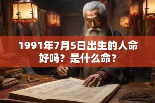 1991年7月5日出生的人命好吗？是什么命？