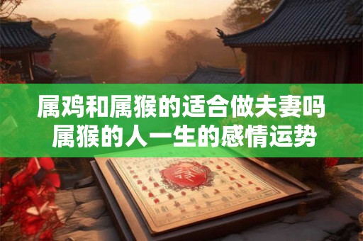 属鸡和属猴的适合做夫妻吗 属猴的人一生的感情运势怎么样