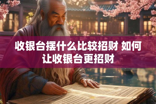 收银台摆什么比较招财 如何让收银台更招财